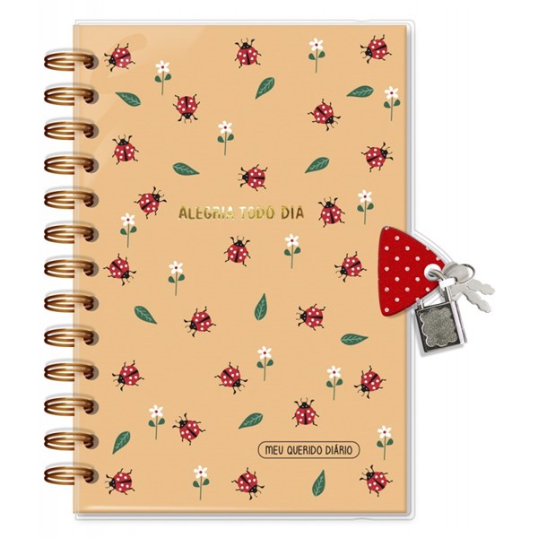 Diário com Chave Joaninha