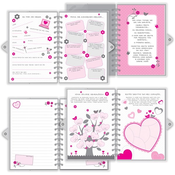 Diário com Chave Joaninha