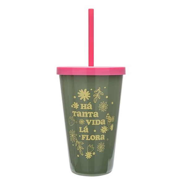 Copo com Canudo La Flora