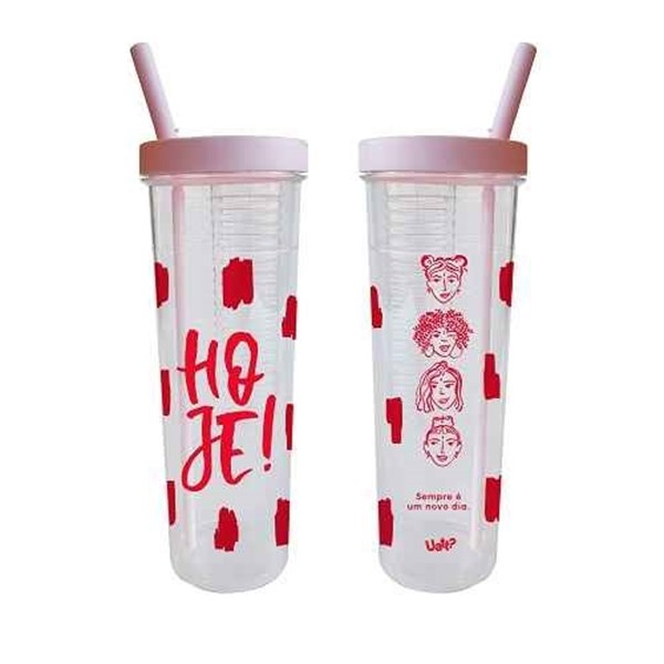 Copo Canudo Com Infusor- Self Love