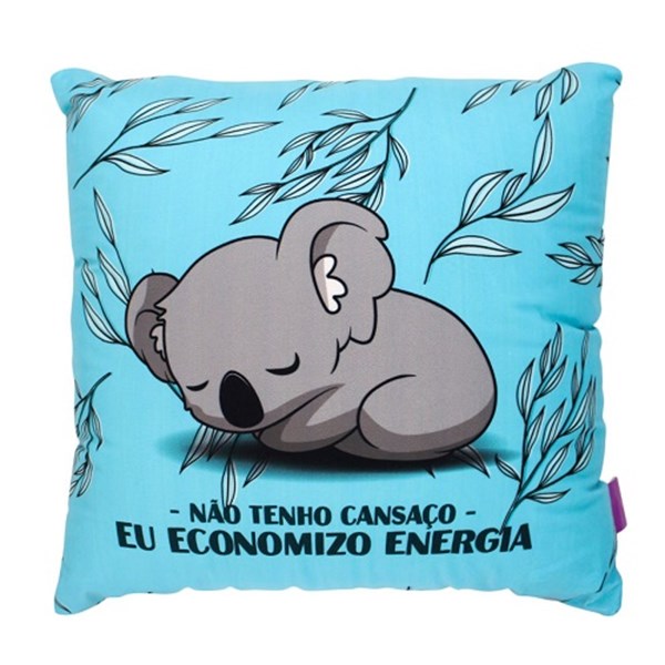 Almofada Fibra Veludo Coala