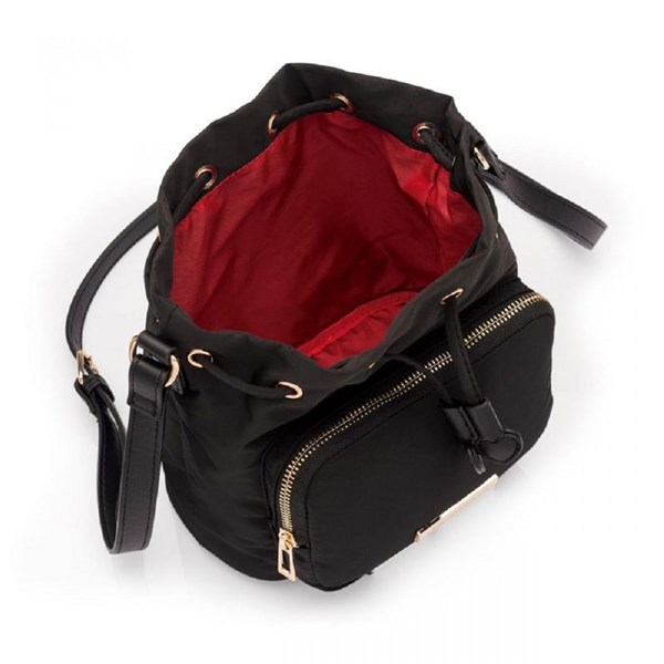 Bolsa Bucket Preta Corações