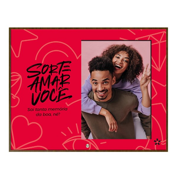 Porta Retrato MDF 10x15 - Fagulha Presentes