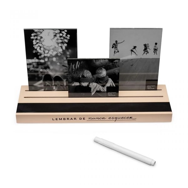 Porta Retrato com Lousa Nunca Esquecer