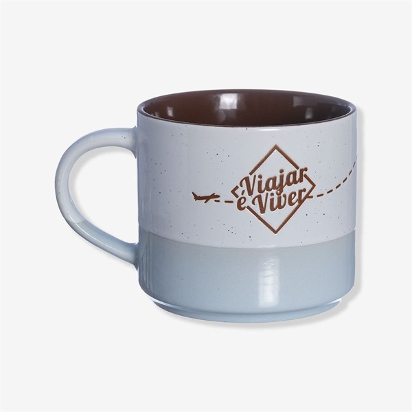 Caneca Stone Viajar e Viver