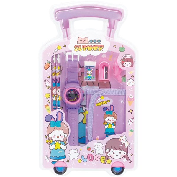 Kit Escolar Maleta com 06 peças Sortido - Polibrinq