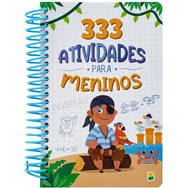 Livro Infantil Colorir 333 Atividades Esp.Menino 168 Páginas - Todolivro