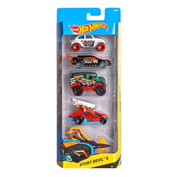 Kit Hot Wheels Carros Básicos 1:64 Sortidos 5 Unidades