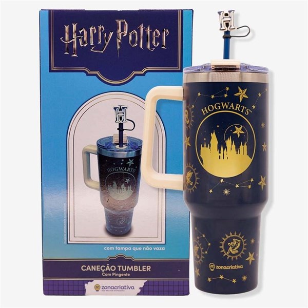Caneção Tumbler c/ Pingente 1,15LT Hogwarts Casas