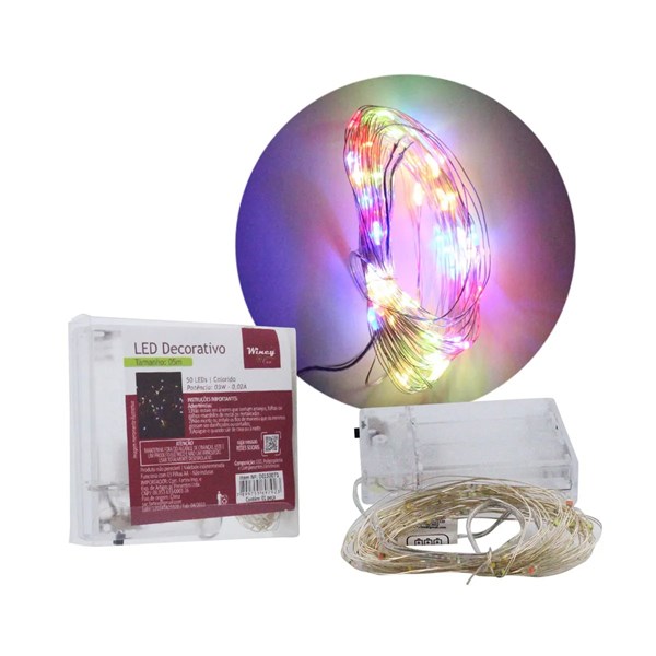 Pisca-Pisca  50 Lâmpadas Led Colorido 5m  Rio de Ouro