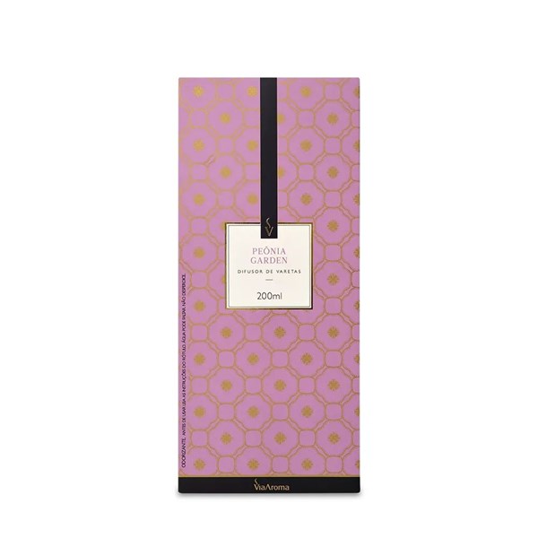 Difusor de Varetas Peônia Garden Via Aroma - 200ml