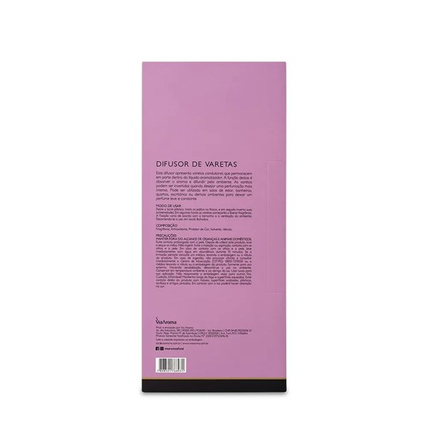 Difusor de Varetas Peônia Garden Via Aroma - 200ml