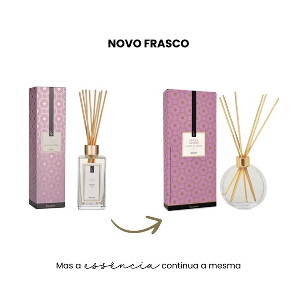 Difusor de Varetas Peônia Garden Via Aroma - 200ml