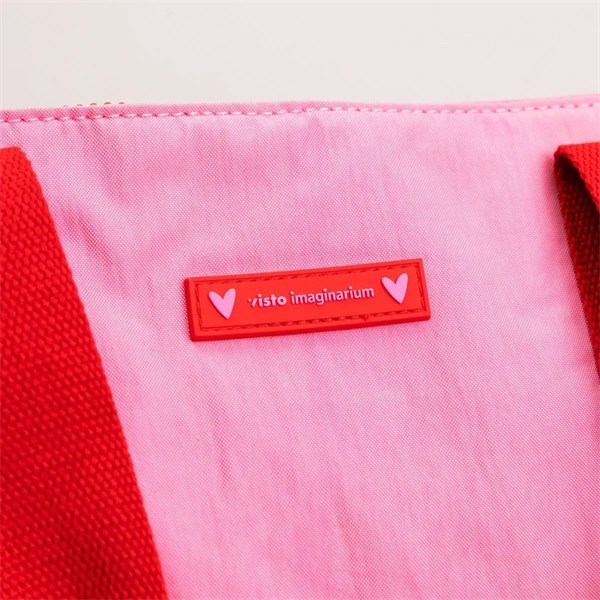 Bolsa Tote Rosa e Vermelha