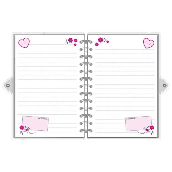 Diário com Chave Fina Ideia Flores para Você 11,8×17,5cm 84 folhas capa protetora - Black Friday