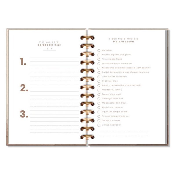 Diário da Gratidão Seja + Fina Ideia 11,8×17,5cm 80 folhas capa dura - Black Friday