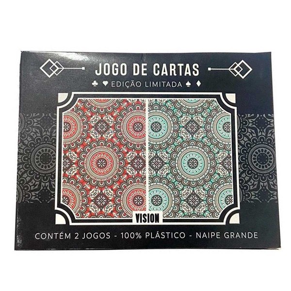 Jogo De Baralho 2PCS Vision Plast