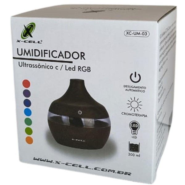 Umidificador Ultrassônico Led 300 ml - Flex