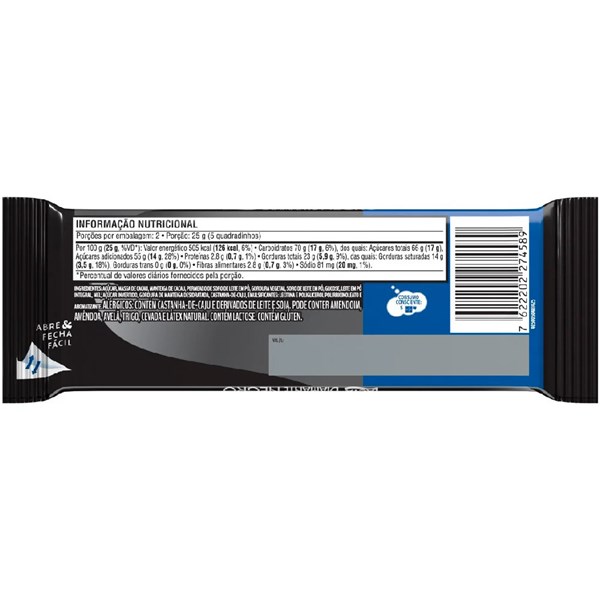 Chocolate Lacta Diamante Negro 20GR