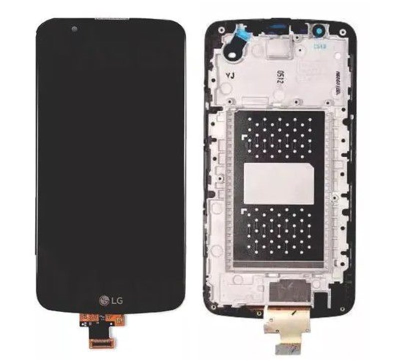 FRONTAL LG K10 2016 COM TV K430 PRETA PREMIUM COM ARO