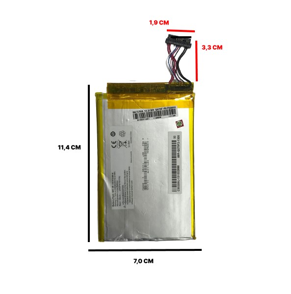 BATERIA TABLET UNIVERSAL/HOW/DL/NAV/MULTLASER/VARIOS TIPO 001