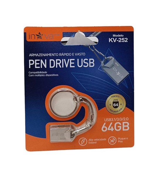 PEN DRIVE INOVA 64GB MD-252