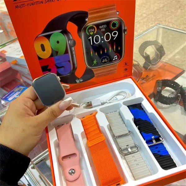 RELOGIO SMART WATCH K9 MAX COM 4 PULSEIRAS
