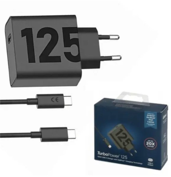 CARREGADOR MOTOROLA TIPO C TIPO C TURBO POWER 125W