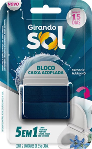 DESINFETANTE SANITARIO CAIXA  ACOPLADA  35G C/ 2UND MARINHO - GIRAND SOL