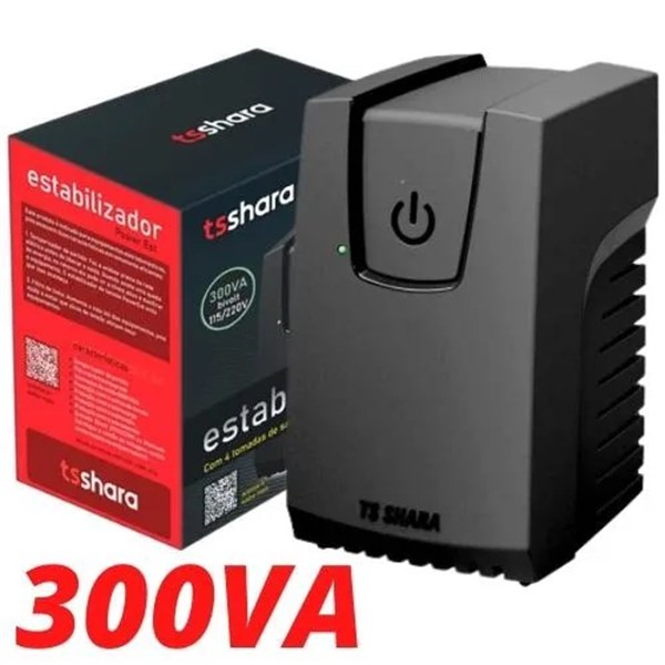 ESTABILIZADOR 300VA BIVOLT TS SHARA