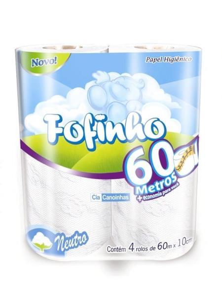 PAPEL HIGIÊNICO FOFINHO FOLHA SIMPLES - (FARDO - 16PCTX4UNX60M)