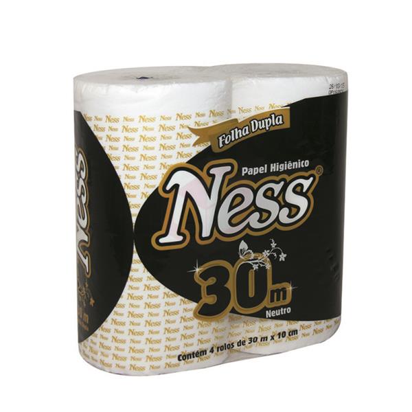 PAPEL HIGIÊNICO NESS FOLHA DUPLA - (FARDO - 16PCTX4UNX30M)