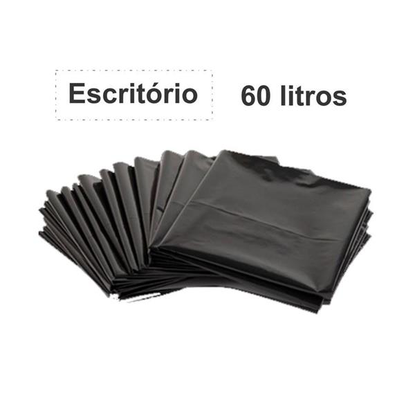SACO DE LIXO 60 L - PRETO (62X62-C/ 100 UN)