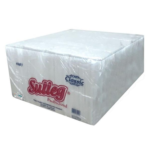 PAPEL TOALHA INTERFOLHADO 2 DB(20X21CM) (1000FOLHAS) - 100%CELULOSE CLASSIC (6003)