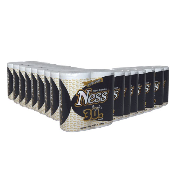 PAPEL HIGIÊNICO NESS FOLHA DUPLA - (FARDO - 16PCTX4UNX30M)