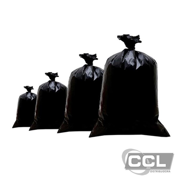 SACO DE LIXO 20 L - PRETO (40x50 C/ 100 UN)