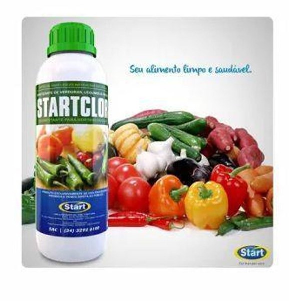 DESINFETANTE EM PÓ P/ ALIMENTOS STARCLOR - 1 KG
