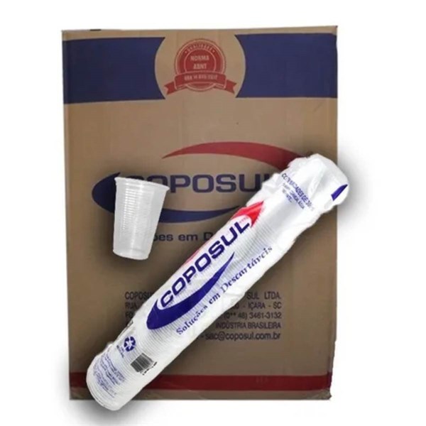 COPO DESCARTAVEL 80 ML BRANCO - TIRAS C/100