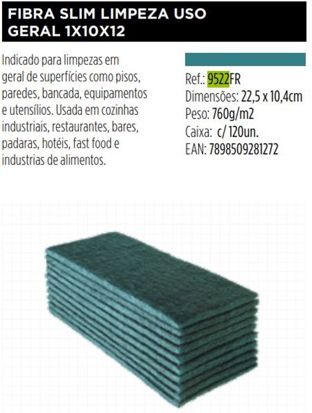 FIBRA SLIM DE USO GERAL (9522FR)