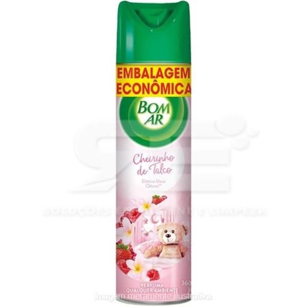 BOM AR AEROSOL 360ML CHEIRO DE TALCO