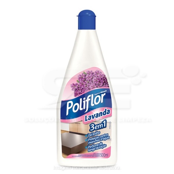 LUSTRA MOVEIS POLIFLOR 500ML LAVANDA 20%