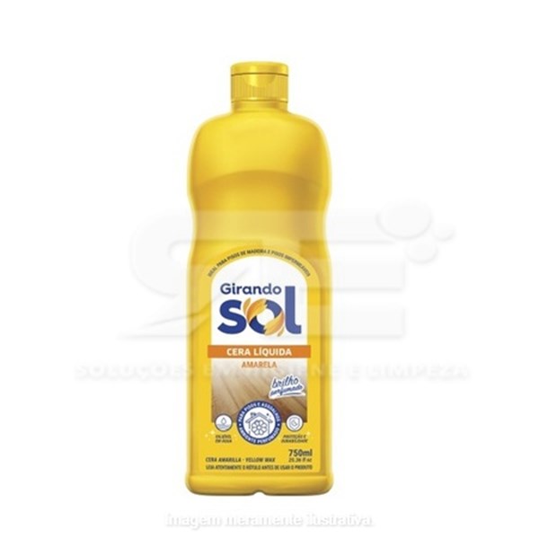 CERA LIQ. GIRANDO SOL 750ML AMARELA
