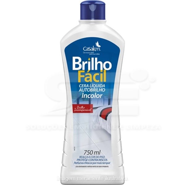 CERA LIQ. BRILHO FACIL 750ML INCOLOR