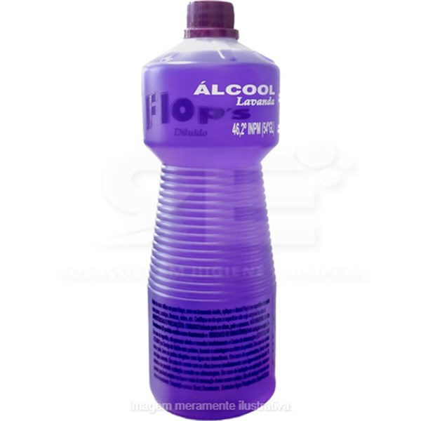 ALCOOL LIQ. 46,2° 1L FLOPS LAVANDA