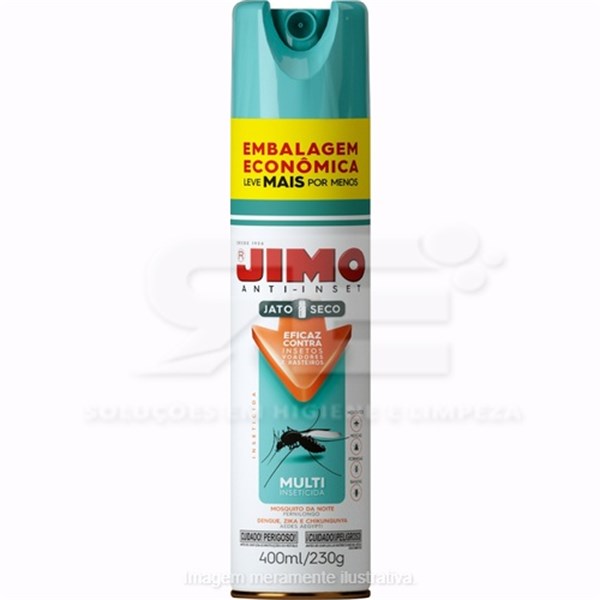 INSETICIDA AEROSSOL JIMO 400ML JATO SECO
