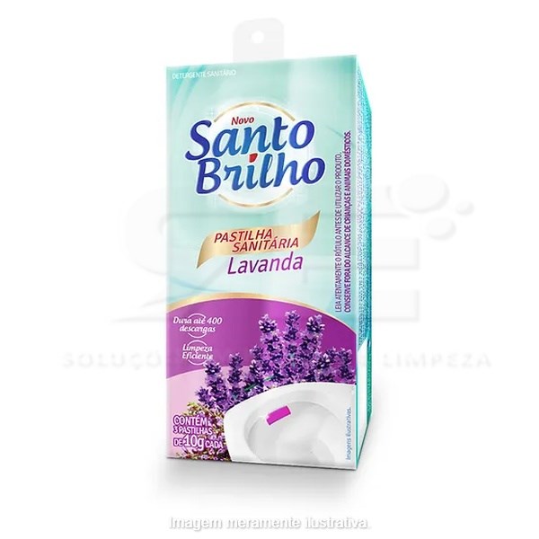 PASTILHA SANIT SANTO BRILHO C/3 LAVANDA