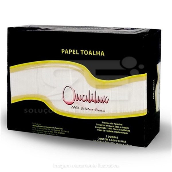 PAPEL T. INTERF. 20X21 C/1000 QUALILUX PRETO