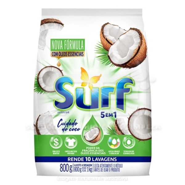 LAVA R. PO SURF 800GR CUIDADO DO COCO