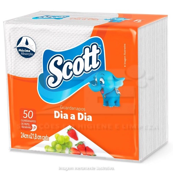 GUARDANAPO SCOTT 24X21 C/50