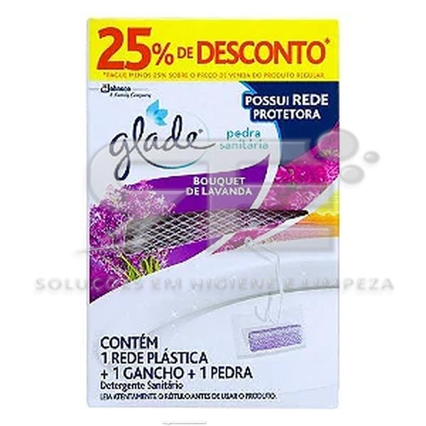 PEDRA SANITARIA GLADE 25GR BOUQUET LAVANDA